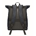 Rolltop laptop rucksack 600D, blue
