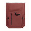 Rolltop laptop rucksack 600D, burgundy