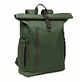 Rolltop laptop rucksack 600D, dark green
