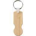 Ronan bamboo trolley keychain, natural