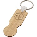 Ronan bamboo trolley keychain, natural