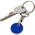 Rory keyring with trolley coin, blue