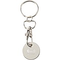 Rory keyring with trolley coin, red