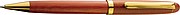 Rosewood pen set in case, brown