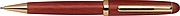 Rosewood pen set in case, brown