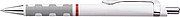 rOtring ABS ballpoint pen with rubber grip, blue ink with jumbo refill, white