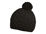 Rough style winter hat, black