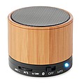 Round Bamboo Bluetooth speake