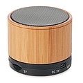 Round Bamboo Bluetooth speake