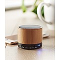 Round Bamboo Bluetooth speake