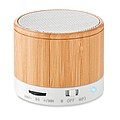 Round Bamboo Bluetooth speake