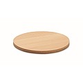 Round bamboo coaster