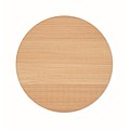 Round bamboo coaster