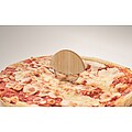 Round bamboo pizza cutter, wood