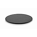 Round coaster in PU, black