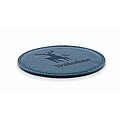 Round coaster in PU, french navy