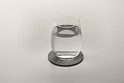 Round coaster in RPET felt