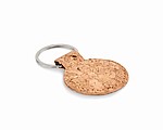 Round cork key ring