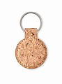 Round cork key ring