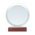 Round crystal award