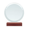 Round crystal award