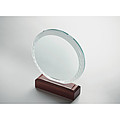 Round crystal award