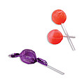 Round lollipops with custom printing