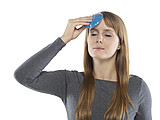 Round plastic hot/cold pack