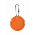 Round reflective keyring, neon orange