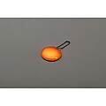 Round reflective keyring, neon orange
