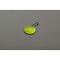 Round reflective keyring, neon yellow