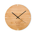Round shape bamboo wall clock MO6792-40