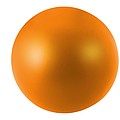 Round stress reliever, orange