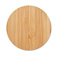 Round wireless charger bamboo