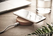 Round wireless charging pad