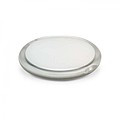 Rounded double compact mirror, transparent