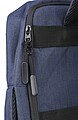rPET (300D) polyester laptop backpack, blue