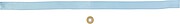 rPET (300D) wristcord, light blue