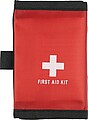 rPET (600D) polyester first aid pouch Kairo, red