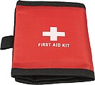 rPET (600D) polyester first aid pouch Kairo, red