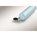 RPET bottle 1000ml, transparent light blue