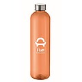 RPET bottle 1000ml, transparent orange