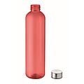 RPET bottle 1000ml, transparent red