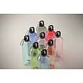RPET bottle 500ml, transparent light blue