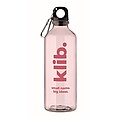 RPET bottle 500ml, transparent pink