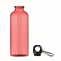 RPET bottle 500ml, transparent red