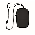 RPET cross body travel pouch, black
