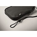RPET cross body travel pouch, black