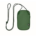 RPET cross body travel pouch, green