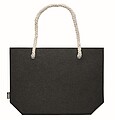 RPET felt beach bag, stone grey